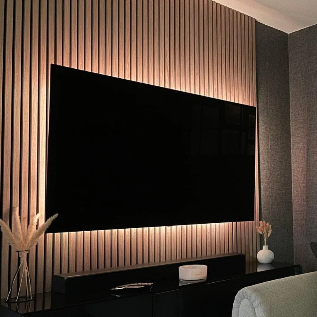 Acoustic Slat Wall Panel | Natural Oak | Premium 3-sided Wood Veneer - Image 5