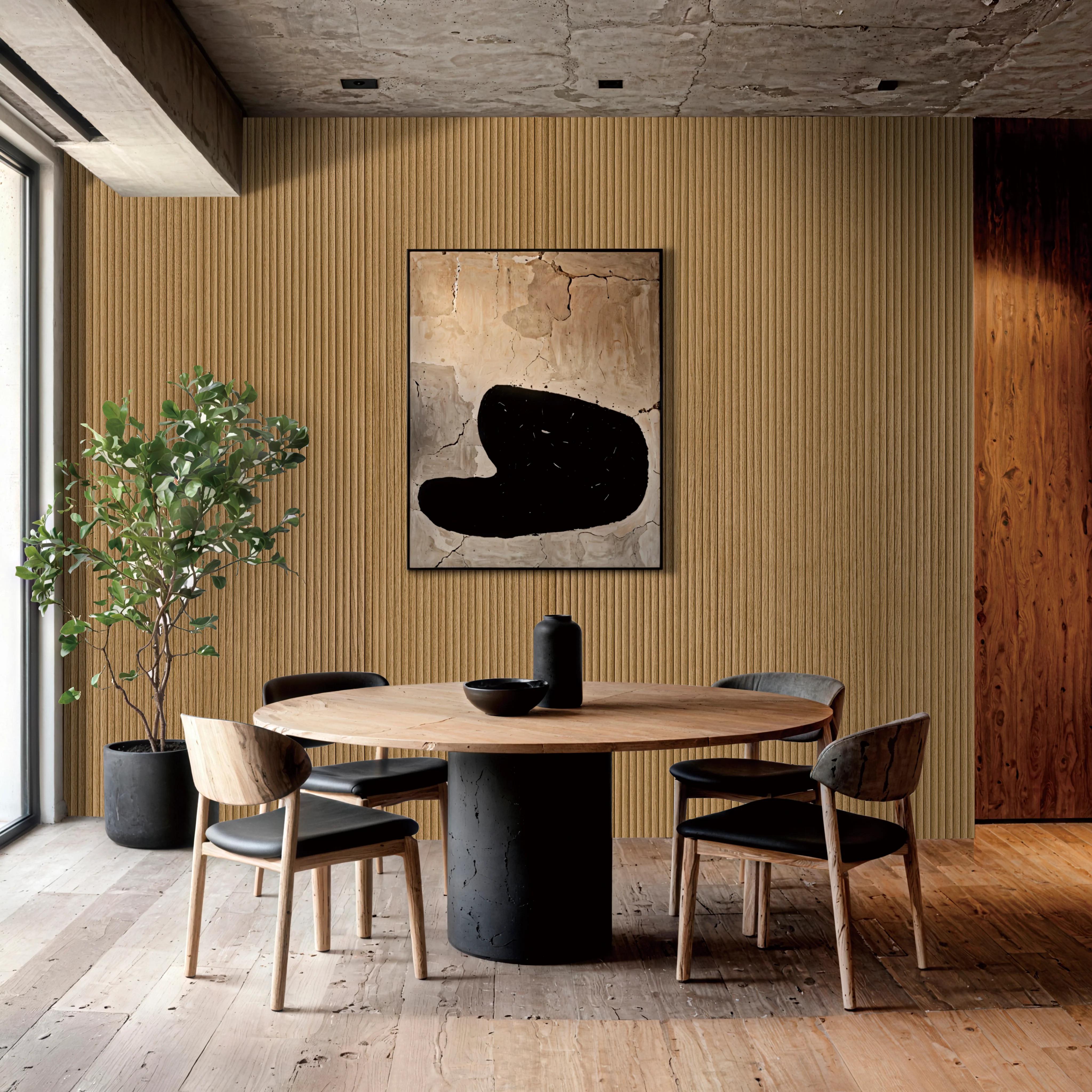Fluted Wall Panel | Rustic Oak | Modern Flexible Design - Image 4