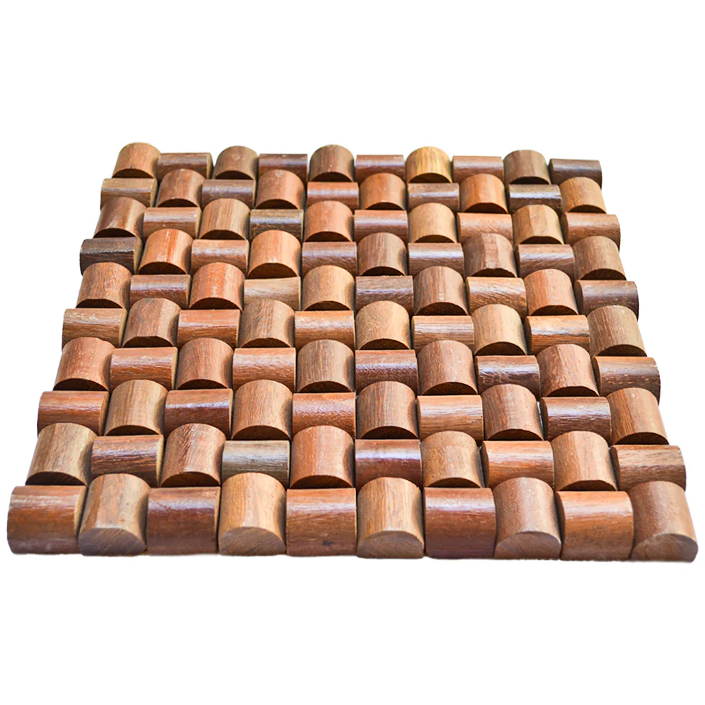 Wood Mosaic Panel | Arisauro Wood Tile | 12×12” - Image 4