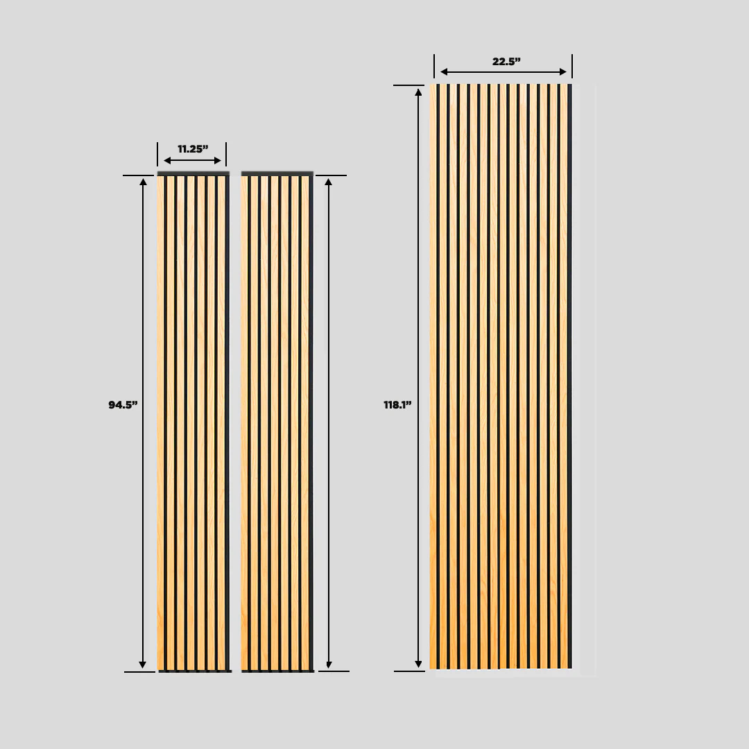 Acoustic Slat Wall Panel | Rustic Oak | Premium 3-sided Wood Veneer - Image 3