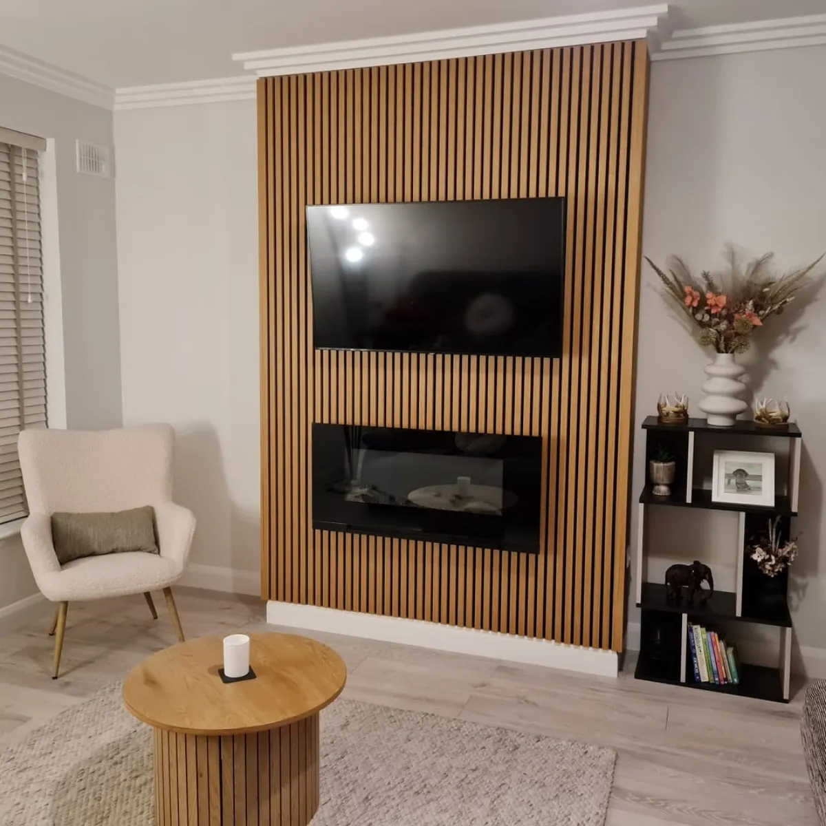 Acoustic Slat Wall Panel | Rustic Oak | Premium 3-sided Wood Veneer - Image 5